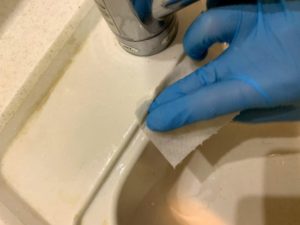 水垢　蛇口　掃除